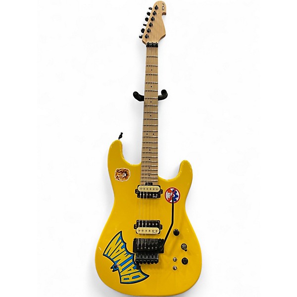 Used Fu Tone Pro yellow Solid Body Electric Guitar