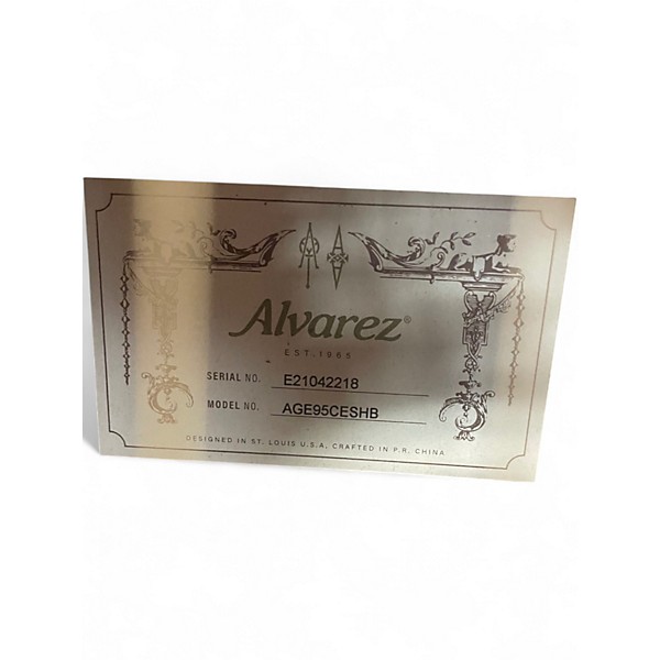 Used Alvarez age95ceshb edgeburst Acoustic Electric Guitar