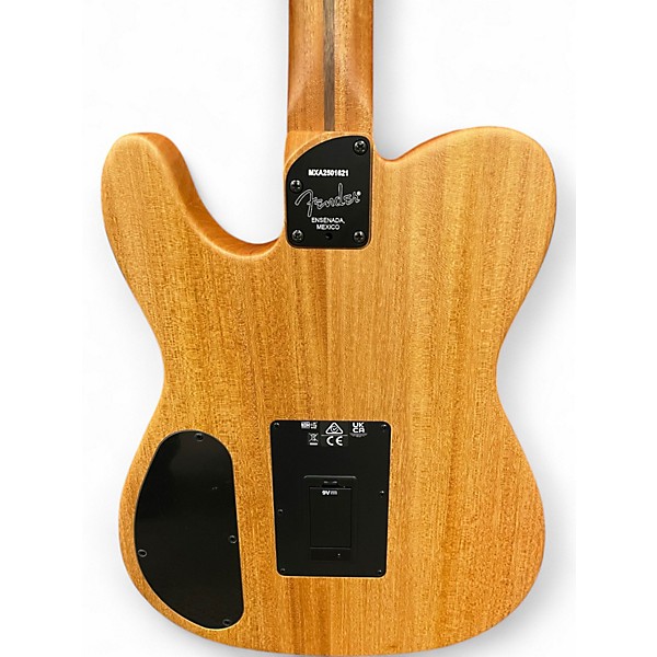 Used Fender Acoustasonic Player Telecaster BRUSHED BLACK Acoustic Electric Guitar