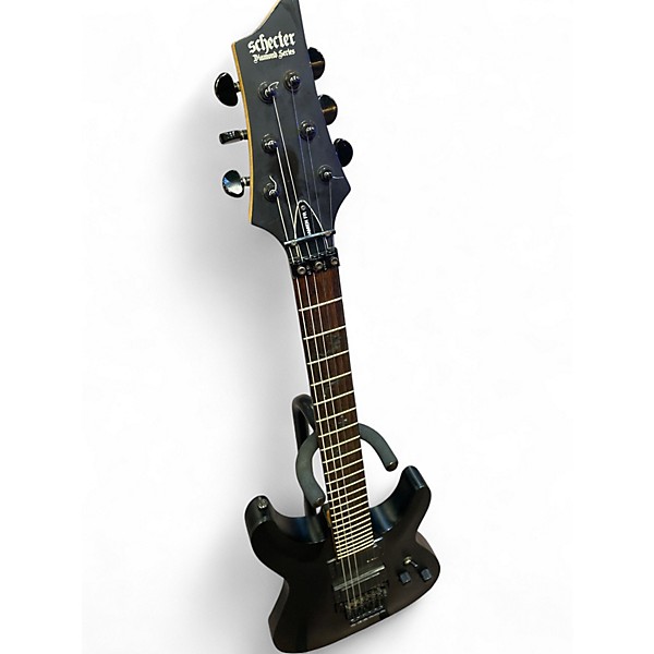 Used Schecter Guitar Research damien fr Black Solid Body Electric Guitar