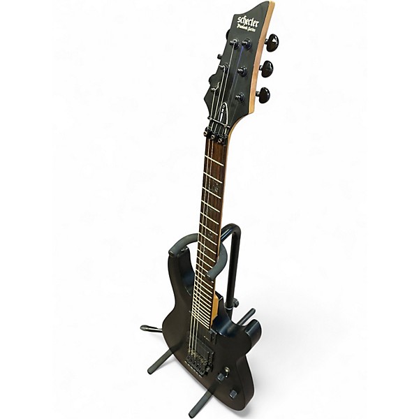 Used Schecter Guitar Research damien fr Black Solid Body Electric Guitar