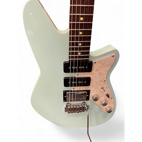 Used Reverend Six Gunn HPP Light Blue Solid Body Electric Guitar