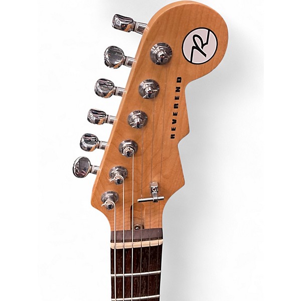 Used Reverend Six Gunn HPP Light Blue Solid Body Electric Guitar