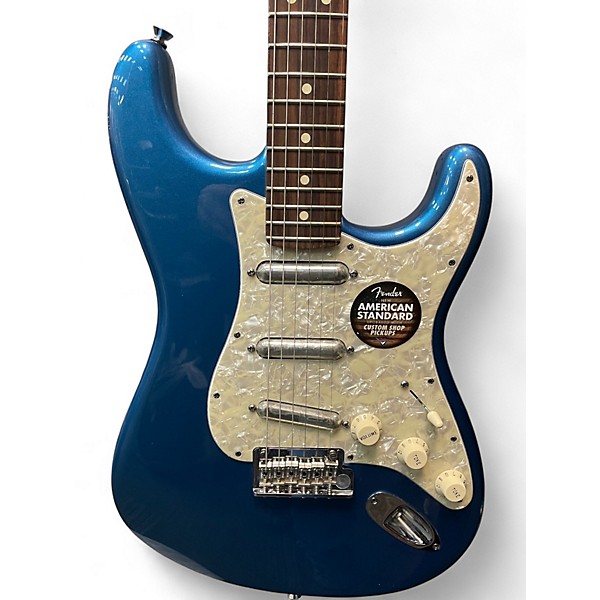 Used 2012 Fender FSR American standard lipstick Lake Placid Blue Solid Body Electric Guitar