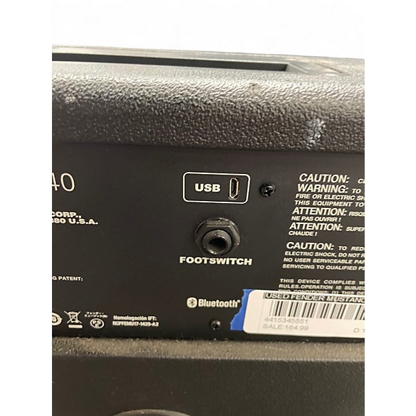 Used Fender Mustang GT 40 40W 2X6.5 Guitar Combo Amp