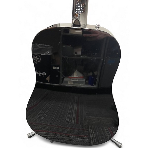 Used Fender CD60 Dreadnought Black Acoustic Guitar