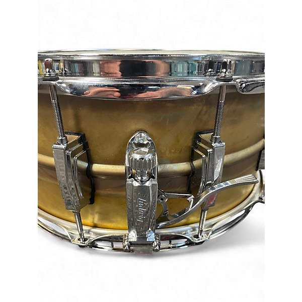 Used Ludwig 14X6.5 Raw Brass BRASS Drum