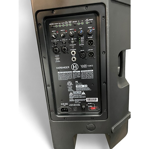 Used Harbinger VARI 3412 Powered Speaker