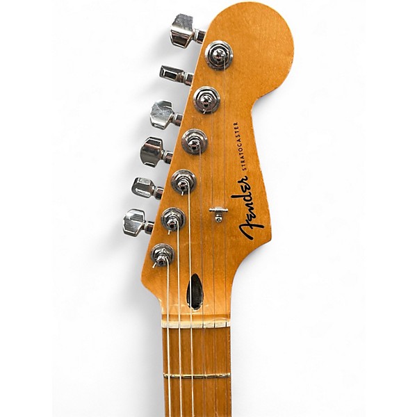 Used Fender Player Plus Stratocaster Olympic Pearl Solid Body Electric Guitar