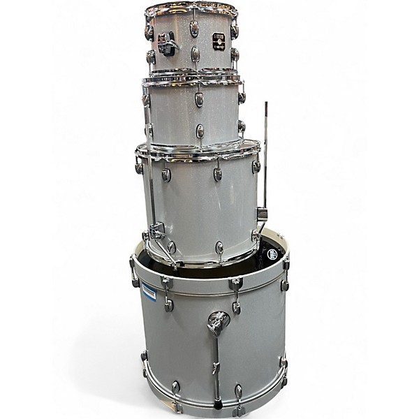 Used Gretsch Drums 4 Piece Energy Silver Sparkle Drum Kit