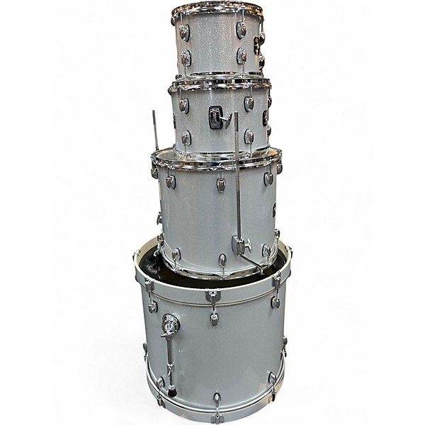 Used Gretsch Drums 4 Piece Energy Silver Sparkle Drum Kit