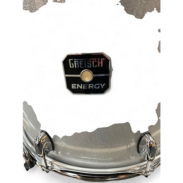Used Gretsch Drums 4 Piece Energy Silver Sparkle Drum Kit