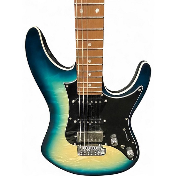 Used Ibanez AZ24P1QM DEEP OCEAN BLONDE Solid Body Electric Guitar