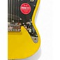 Used Squier sonic mustang Graffiti Yellow Solid Body Electric Guitar