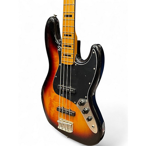 Used Squier Classic Vibe 70s Jazz Bass 3 Tone Sunburst Electric Bass Guitar