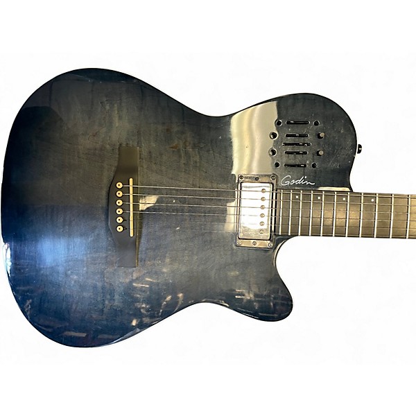 Used Godin A6 Ultra Trans Black Acoustic Electric Guitar