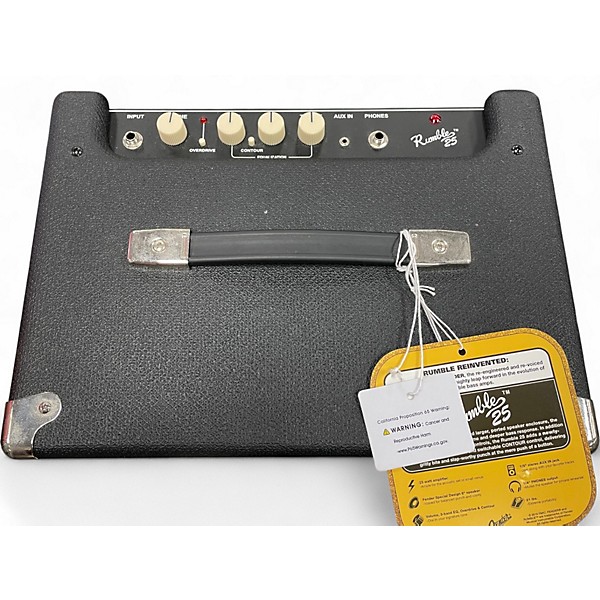 Used Fender Rumble 25 25W 1x8 Bass Combo Amp
