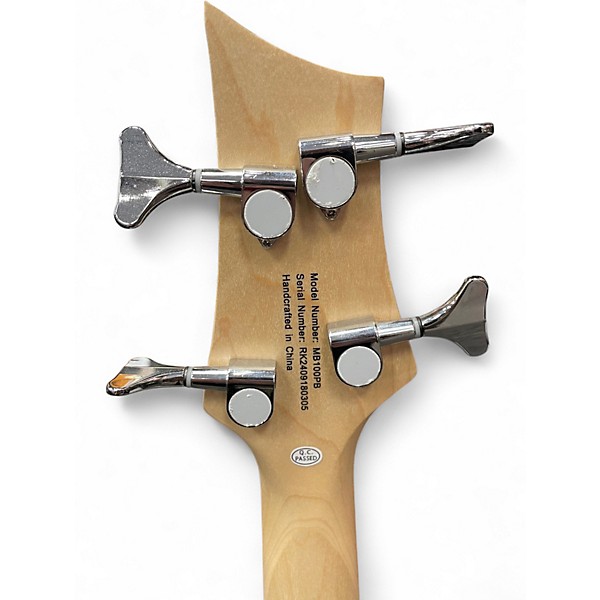 Used Mitchell MB100 Short-Scale powder blue Electric Bass Guitar