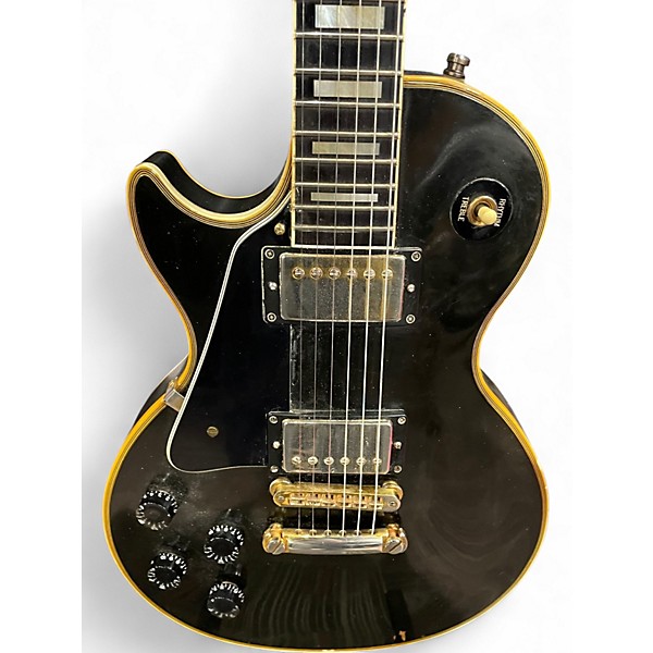 Vintage 1992 Gibson LES PAUL CUSTOM LH EBONY Solid Body Electric Guitar