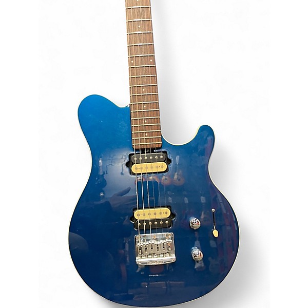Used Ernie Ball Music Man Axis Super Sport HH Blue Solid Body Electric Guitar