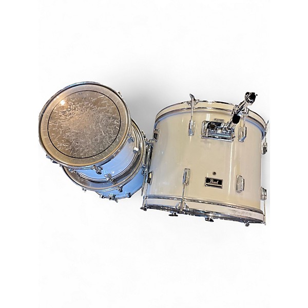 Used Pearl 3 Piece Export Alpine White Drum Kit