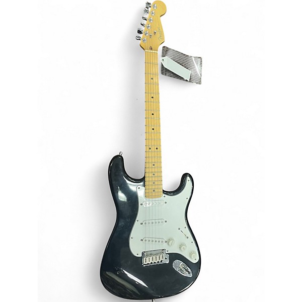 Used Fender American Standard Stratocaster Black Solid Body Electric Guitar