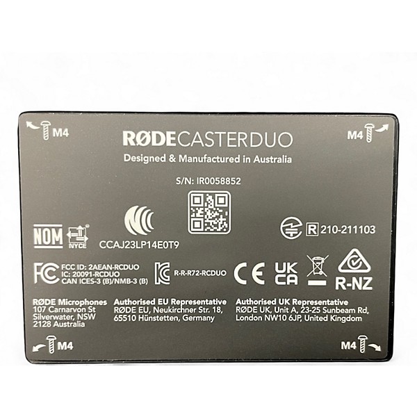 Used RODE RODECaster Duo Streaming Mixer Digital Mixer
