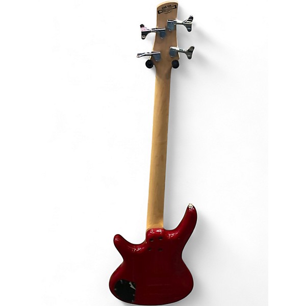 Used Ibanez GSR200 Trans Red Electric Bass Guitar