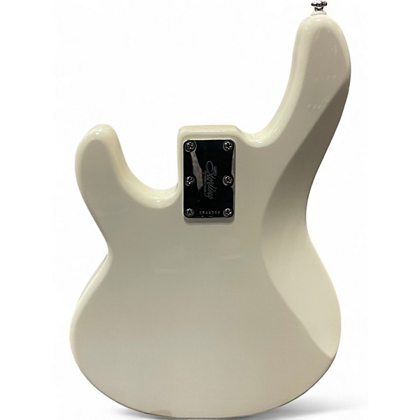 Used Sterling by Music Man StingRay Short Scale Rosewood Fingerboard Olympic White Electric Bass Guitar