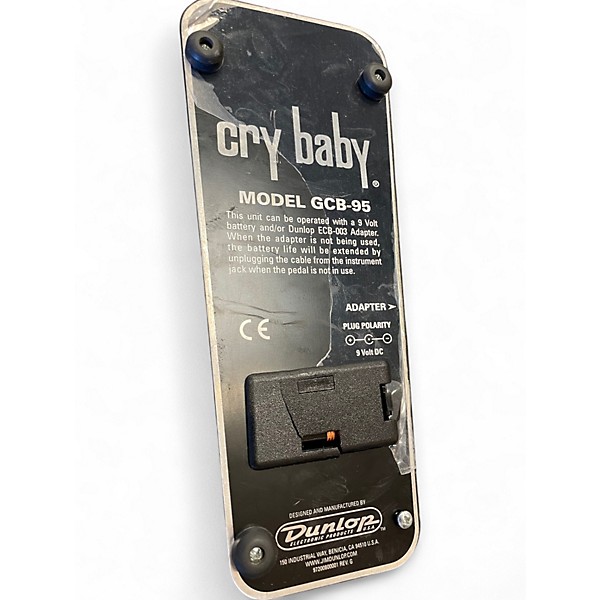 Used Dunlop GCB95 Original Crybaby Wah Effect Pedal
