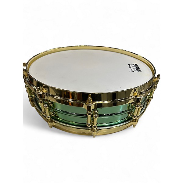 Used Ludwig 3.5X14 Carl Palmer Snare Green Drum