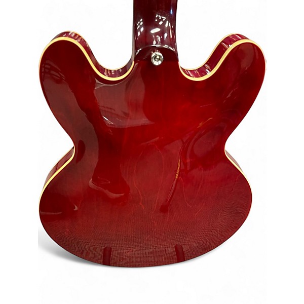 Used 2015 Epiphone ES335 Pro Cherry Hollow Body Electric Guitar