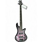 Used Schecter Guitar Research Stiletto Studio 5 String Transparent Purple Burst Electric Bass Guitar
