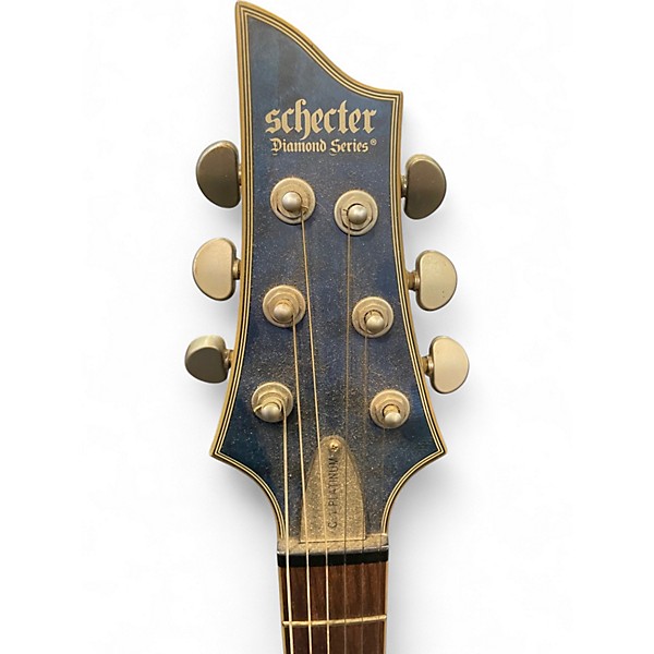 Used Schecter Guitar Research C1 Platinum Midnight Blue Solid Body Electric Guitar