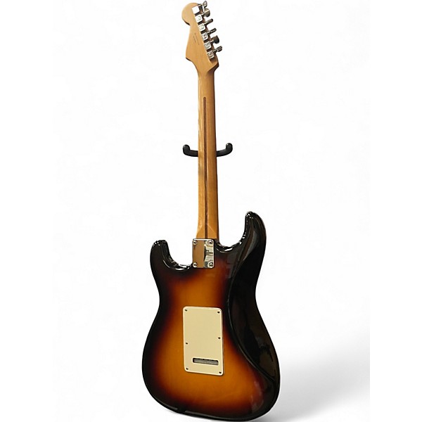Used 2009 Fender Standard Stratocaster 3 Color Sunburst Solid Body Electric Guitar