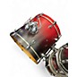 Used PDP by DW 4 Piece FS Series 4 piece Kit 10/12/14/22 Red to Black Fade Drum Kit