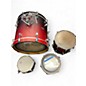 Used PDP by DW 4 Piece FS Series 4 piece Kit 10/12/14/22 Red to Black Fade Drum Kit