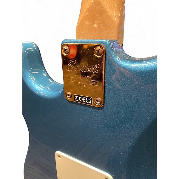 Used 2022 Squier CLASSIC SERIES 40th Anniversary Stratocaster Baltic Blue Solid Body Electric Guitar
