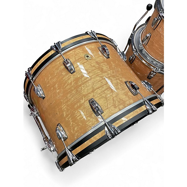 Used Ludwig 3 Piece Classic Maple Fab aged onyx Drum Kit