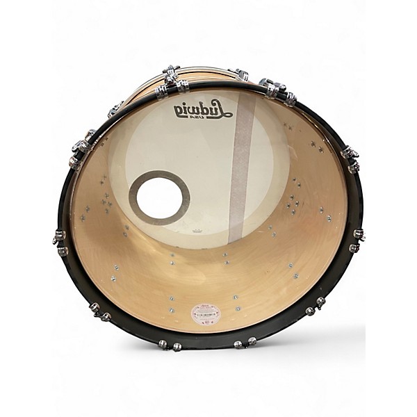 Used Ludwig 3 Piece Classic Maple Fab aged onyx Drum Kit