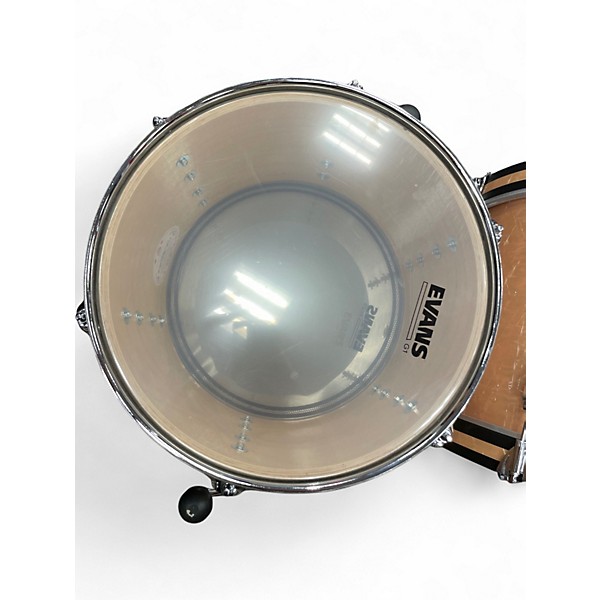 Used Ludwig 3 Piece Classic Maple Fab aged onyx Drum Kit