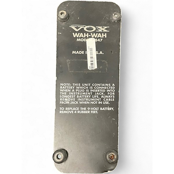 Used VOX V847 Reissue Wah Effect Pedal