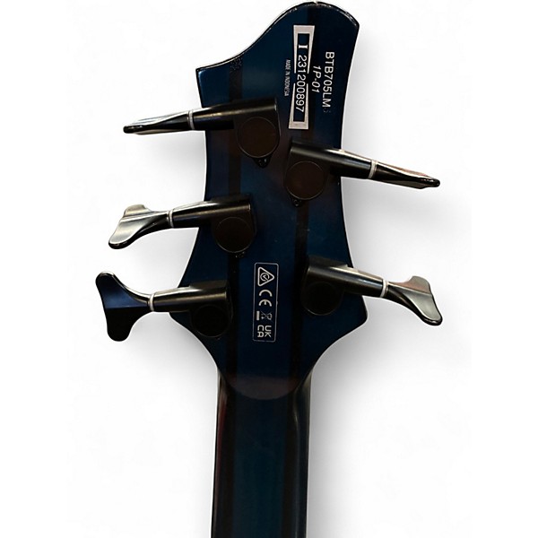 Used Ibanez BTB705LM Ocean Blue Electric Bass Guitar