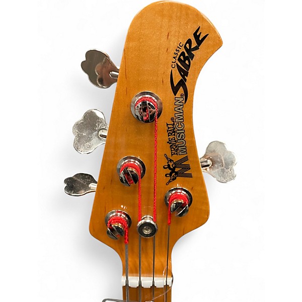 Used 2013 Ernie Ball Music Man Classic Sabre trans natural Electric Bass Guitar