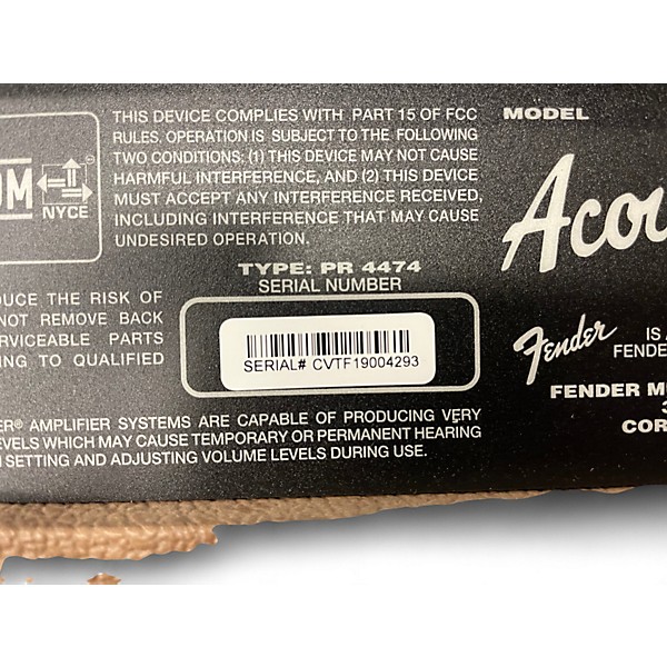 Used Fender Acoustasonic 40W Guitar Combo Amp