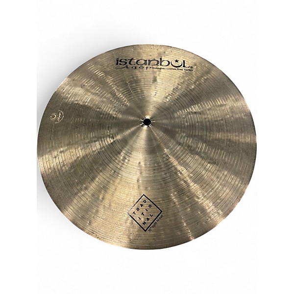 Used Istanbul Agop 15in traditional light hihat pair Cymbal
