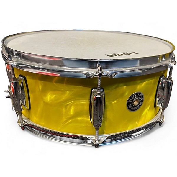 Used Gretsch Drums 4 Piece Catalina Club Series Yellow Satin Flame Drum Kit