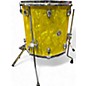Used Gretsch Drums 4 Piece Catalina Club Series Yellow Satin Flame Drum Kit