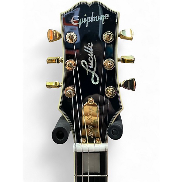 Used 2024 Epiphone BB King Lucille Black Hollow Body Electric Guitar