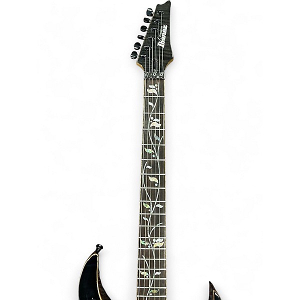 Used Ibanez RG8570Z J CUSTOM BLACK RUTILE Solid Body Electric Guitar
